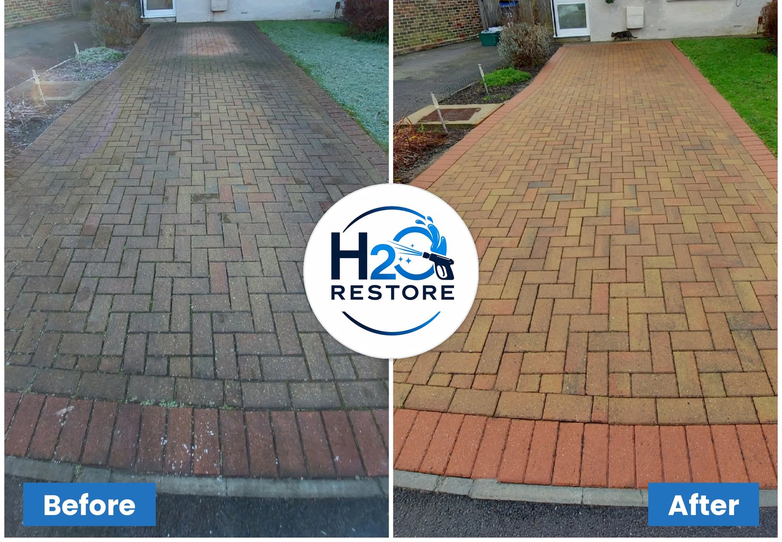 Driveway & Patio Cleaning by H2O Restore